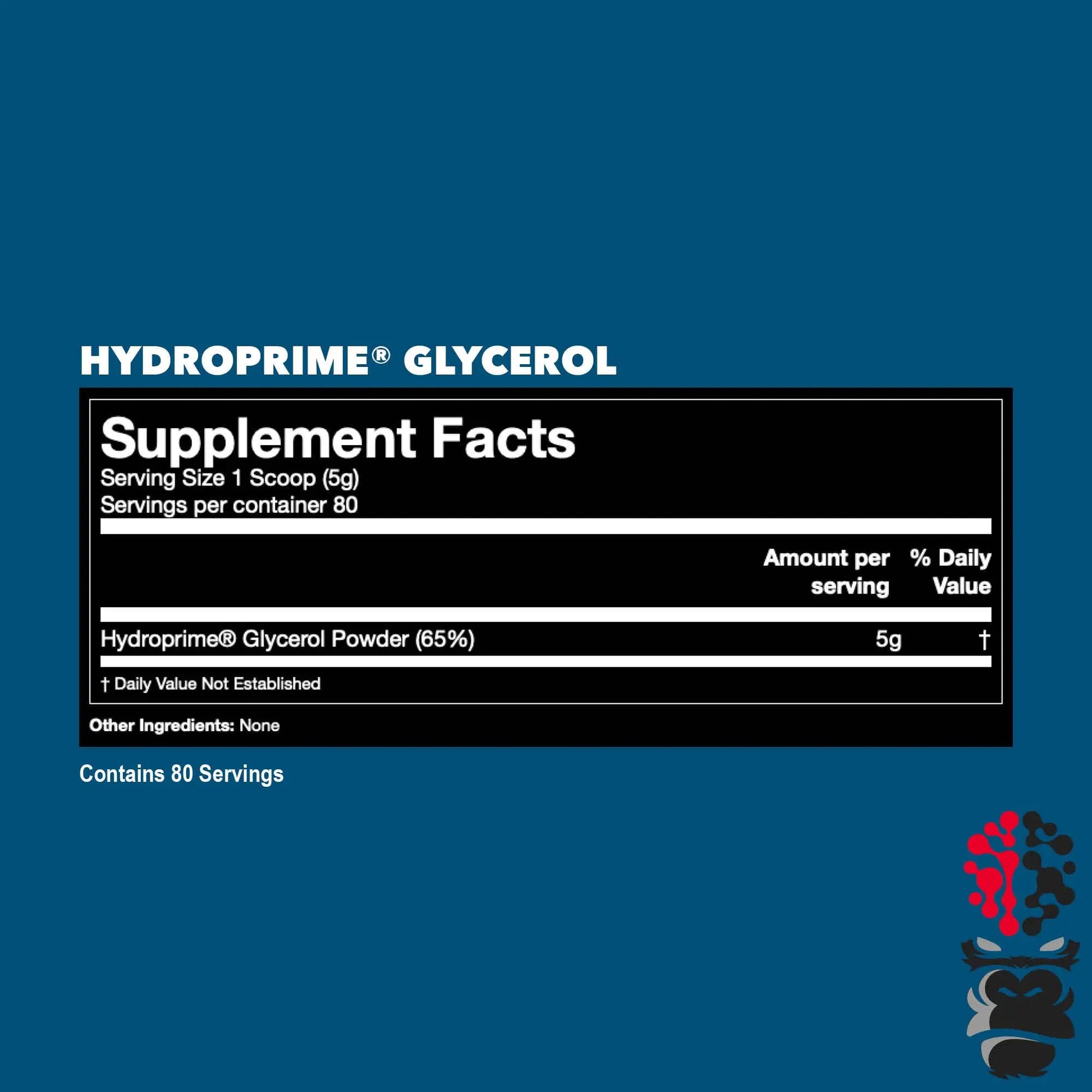 Gorilla Mind Hydroprime Glycerol Pre-Workout - Hydrating Pre-Workout Formula for Intense Gorilla Mind