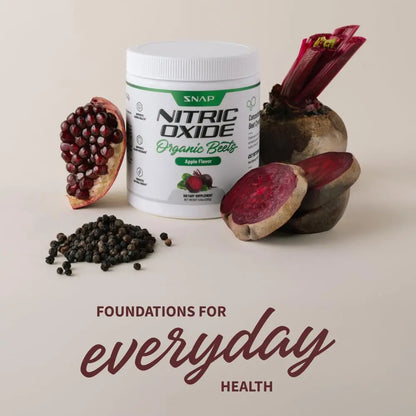 Snap Supplements USDA Organic Beet Root Powder, 3-in-1 Nitric Oxide Supplement Snap Supplements