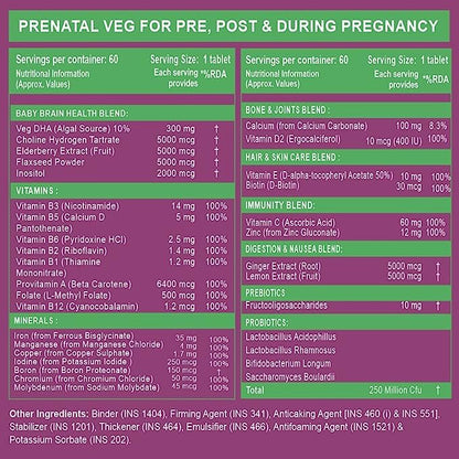 Multivitamin for Pregnancy with DHA 300mg Multivitamin for Women- 60 Tablets My Store