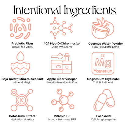 Iris Hormone Health Electrolyte Drink Mix | PCOS Support + Ovarian Function | 40:1 Myo & D‑Chiro Inositol, Magnesium, Prebiotic Fiber | Variety Pack, 15 Hydration Powder Packets IrisBuy Supplements Australia