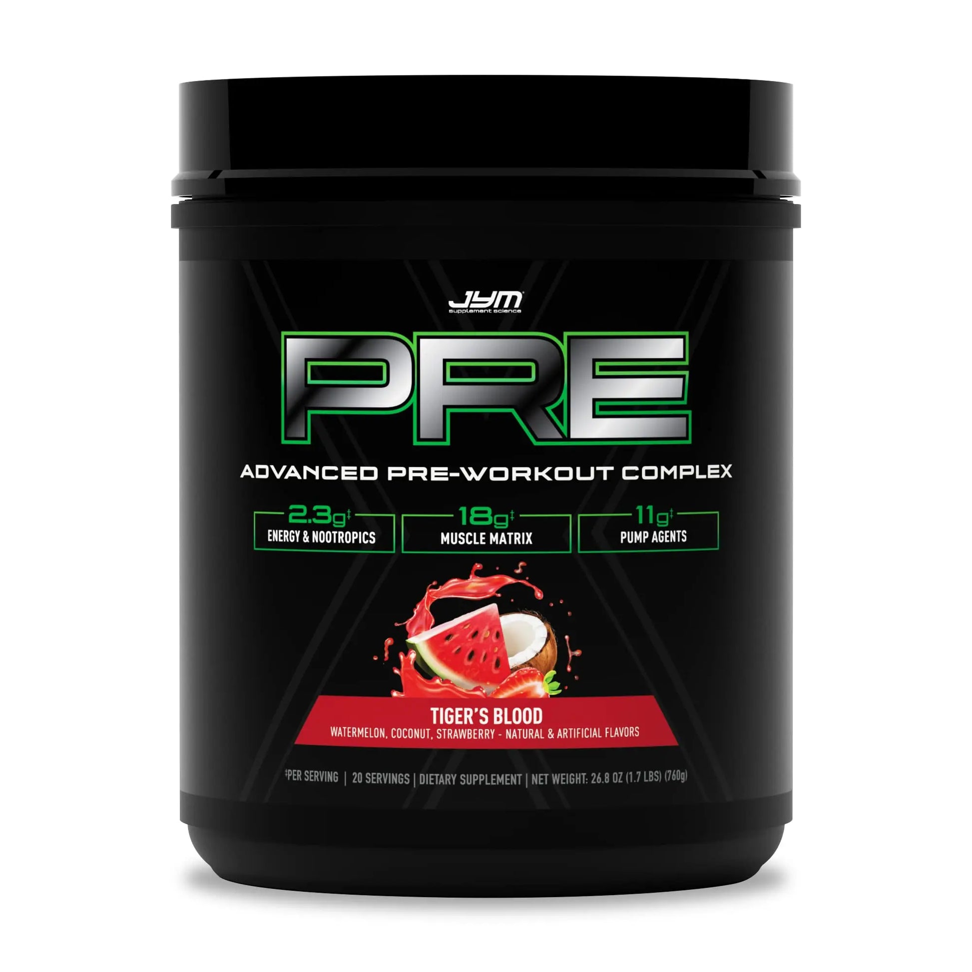 PRE JYM X - Tiger's Blood JYM Supplement Science