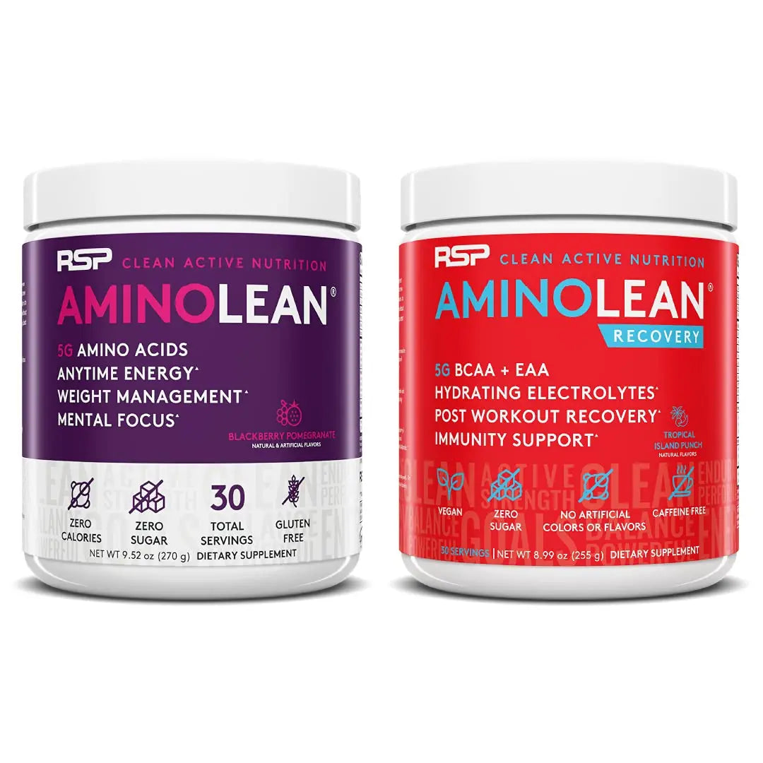 RSP NUTRITION AminoLean Pre Workout Energy (BlackBerry Pomegranate 30 Servings) RSP NUTRITION