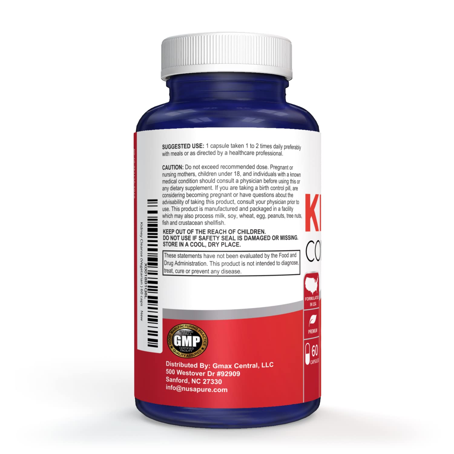 NusaPure Kidney Complex (Vegetarian) 60 caps NusaPureBuy Supplements Australia