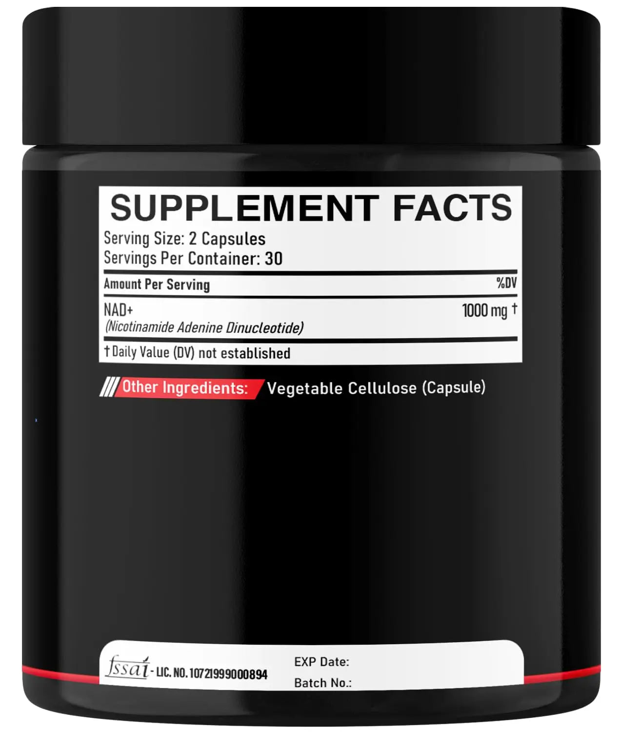 DEDICAD NAD Supplement 1000 mg - Pure NAD Supplement - Energy and DNA Repair, Aging Defense, Brain Function - 60 Capsules DEDICAD buy supplements Au