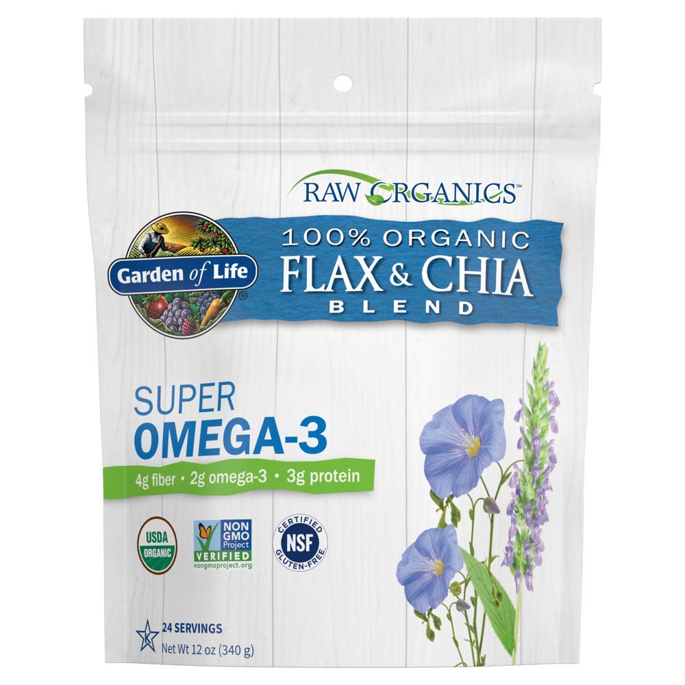 Garden Of Life Raw Organics Organic Flax Meal Plus Chia Seeds, 12 Ounce