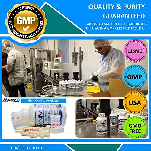 MAAC10 NMN Supplement Real Nicotinamide Mononucleotide (NMN 125mg Capsules). The Most Powerful NAD+ Precursor More Stable Than Riboside. We use 99% Pure Pharmaceutical Grade Stabilized NMN (30 Count) MAAC10Buy Supplements Australia