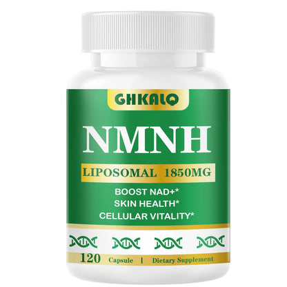 GHKALQ NMNH Supplement 1000mg,Liposomal Pure Nicotinamide Mononucleotide,Boost NAD Level with Resveratrol & Nicotinamide Riboside NR,High Absorption,for Cellular,Energy,Non-GMO,Vegan,120 Capsules GHKALQBuy Supplements Australia