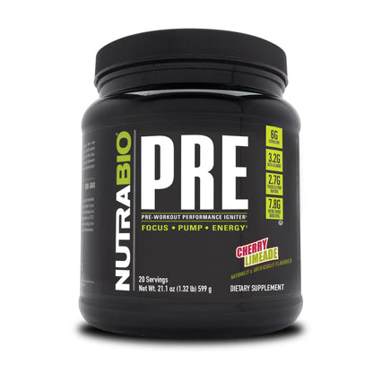 NutraBio PRE Workout V5 - (Cherry Limeade) NutraBio