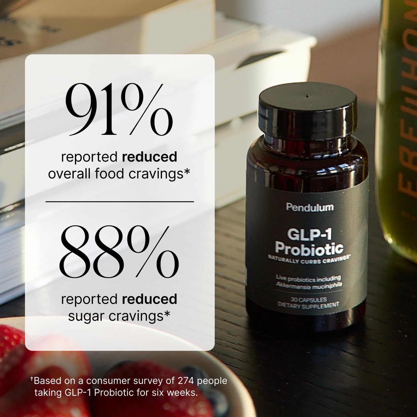 Pendulum GLP-1 Probiotic – Supports Appetite Control and Craving Management, Naturally | Improves Regularity & Gut Health with Akkermansia & Other Strains (30 Capsules) PendulumBuy Supplements Australia