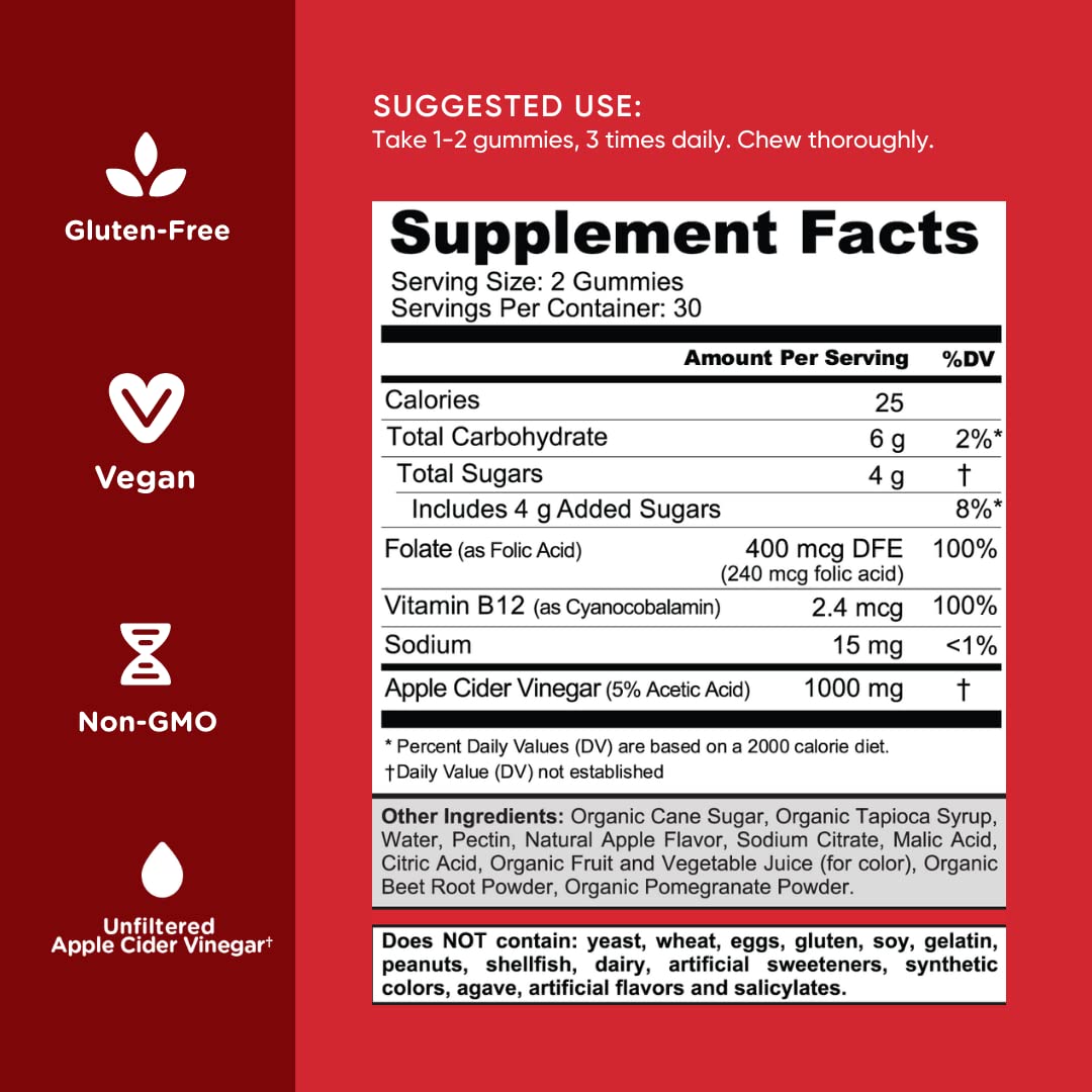 Goli Nutritional Supplement, Apple Cider Vinegar Gummy Vitamins Nutrition, 2 Pack GoliBuy Supplements Australia