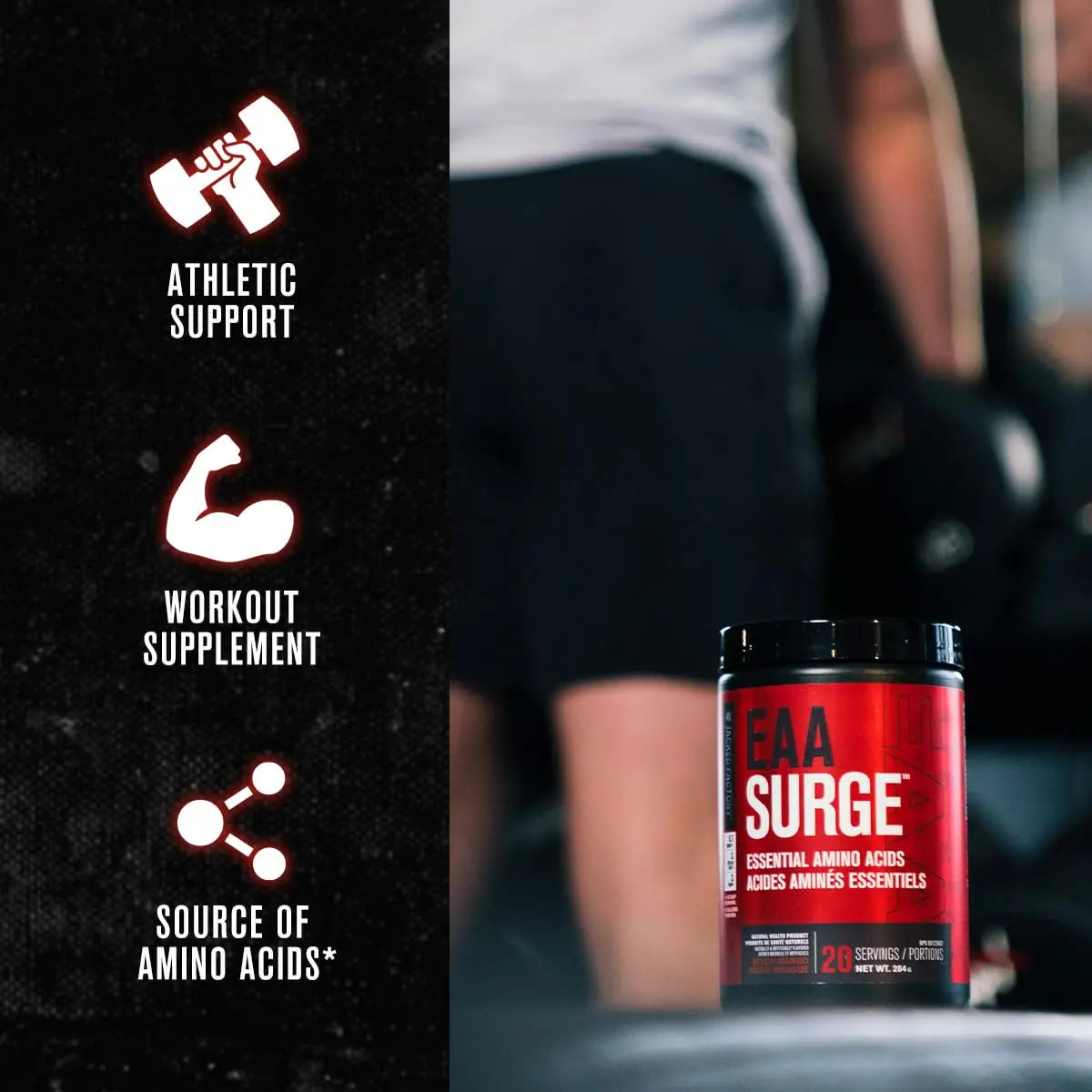 Jacked Factory Nitrosurge Pre-Workout & EAA Surge Essential Amino Acids Bundle Jacked Factory