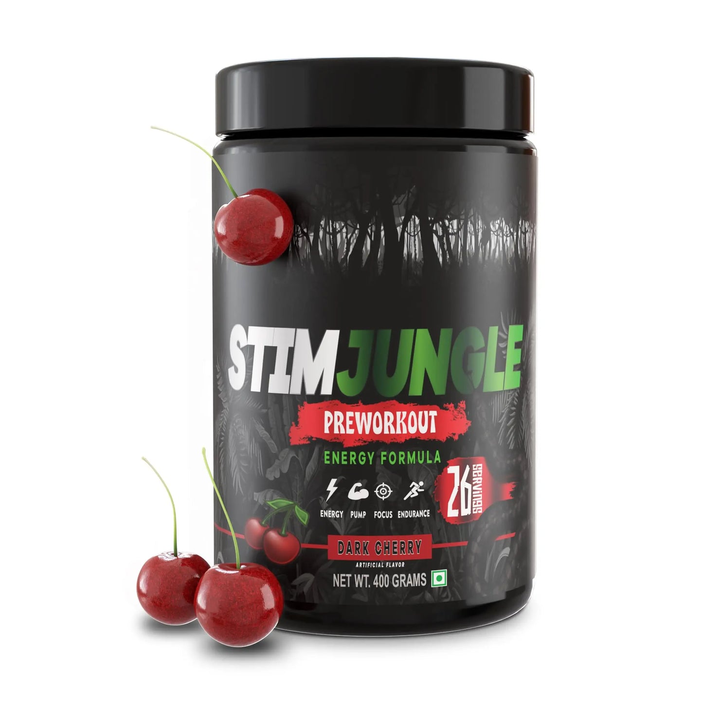 STIMJungle Essential Preworkout •Insane Energy •6G L-Citrulline •3G Beta Alanine STIMJungle