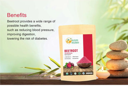 Herbs Botanica Beetroot Powder Organic for Baking and Smoothies | Nitric Oxide Suppement Herbs Botanica