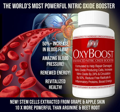OxyBoost - Nitric Oxide Supplement (1 Bottle - 30 Servings) OxyNaturals