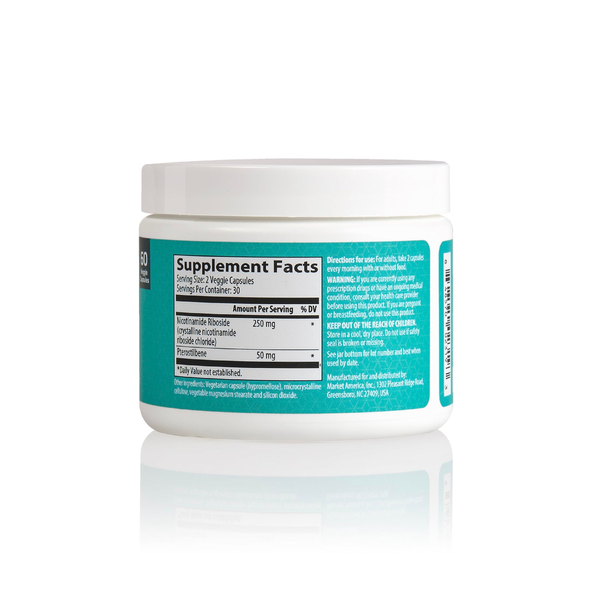 PRIME Anti-Aging Nutraceuticals NAD+ – Nicotinamide Riboside & Pterostilbene Supplement for Cellular Energy, Healthy Aging & Vitality, Vegan, Gluten-Free, 30 Servings PRIMEBuy Supplements Australia