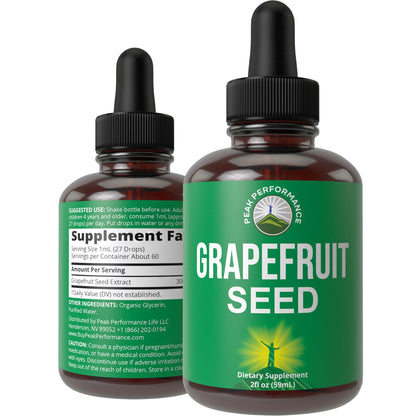 Grapefruit Seed Extract Liquid Drops Supplement. Vegan GSE Grapefruit Seed Extract for Women and Men. Zero Sugar, Non Bitter. for Immune, Digestive Support. Gluten Free Oil. Take Orally Peak PerformanceBuy Supplements Australia