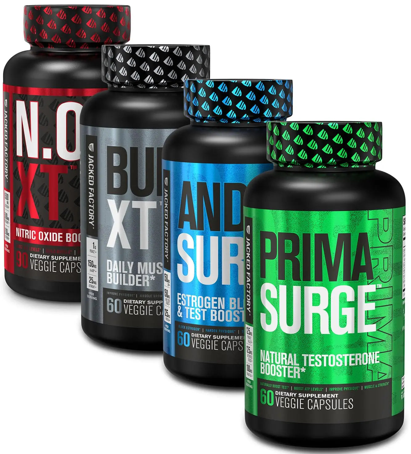 Jacked Factory Androsurge Estrogen Blocker for Men + Primasurge Testosterone Booster Jacked Factory