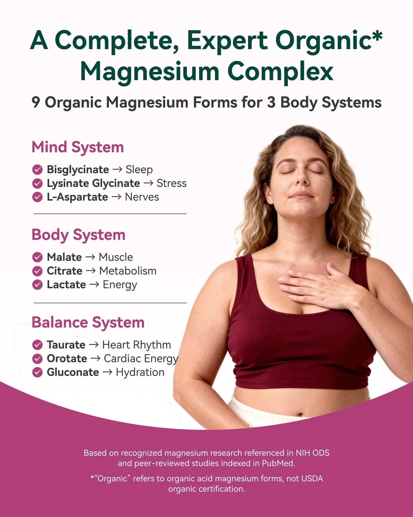 9-in-1 Magnesium Complex, 300mg Magnesium from 9 Organic Forms, Glycinate, Citrate, Malate, High Absorption for Sleep & Relaxation, Energy & Muscle Support, 90 Capsules Inner Brightness buy supplements Au