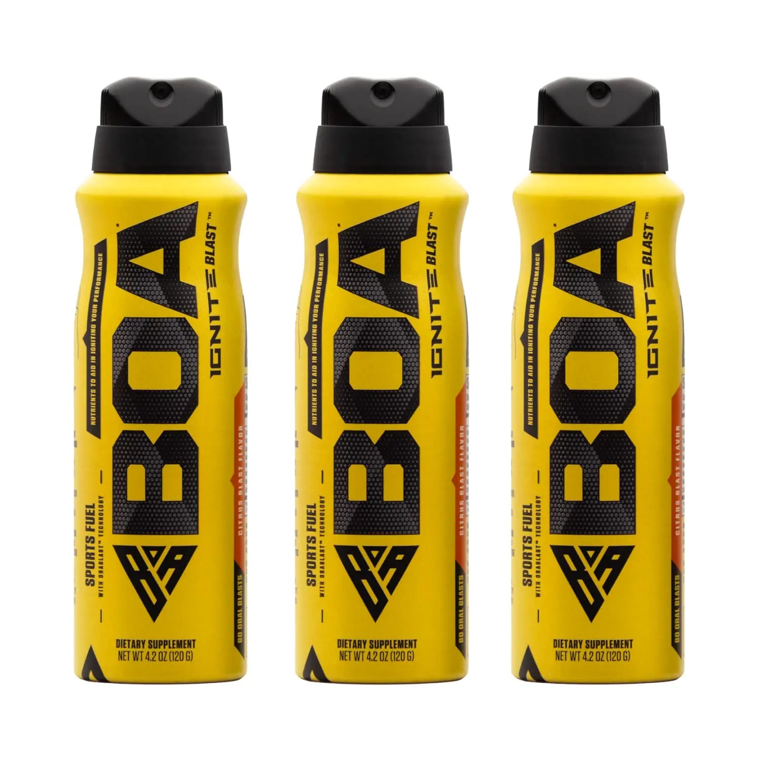 BOA Ignite Blast – Oral Aerosol Rapid Energy Solution – Pre Workout with Caffeine, B Vitamins BOA Nutrition Inc