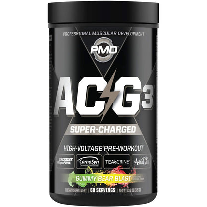 PMD Sports ACG3 Supercharged - Pre Workout - Powerful Strength, High Energy, Maximize PMD