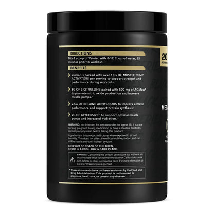 Anabolic Warfare Veiniac Muscle Pump Activator Supplement Stimulant Free Pre-Workout Anabolic Warfare