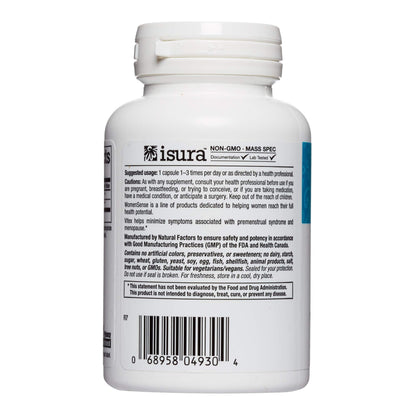 WomenSense by Natural Factors, Vitex Chasteberry Extract, Helps Sooth Symptoms of PMS and Menopause Natural Factors