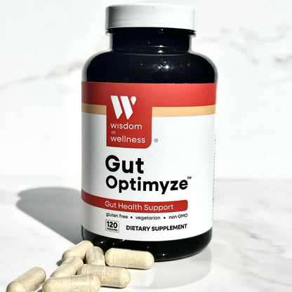 Wisdom In Wellness Gut Optimyze - 120 Digestive Health Capsules - Vitamins & Probiotics for Gut Health - Complete for Men & Women - Digestive Gut Health Pills - Healthy Gut Probiotics Wisdom In Wellness buy supplements Au