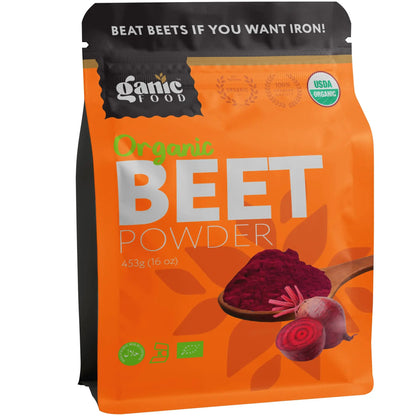 Ganic Food Organic Beetroot Powder, 16 Ounces Ganic Food