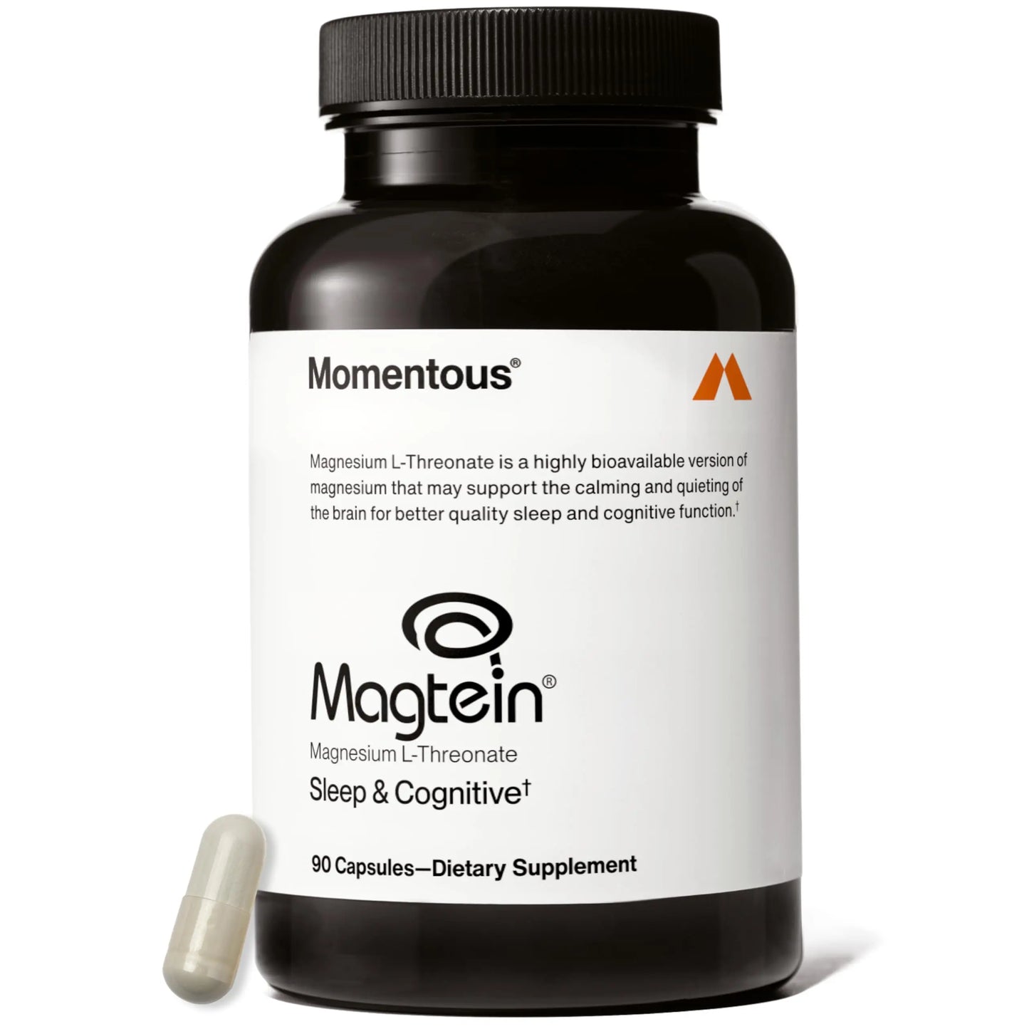 Momentous Magtein Magnesium L-Threonate - Brain & Rest Support Supplement - Boosts Cognitive Function & Sleep Quality Momentous