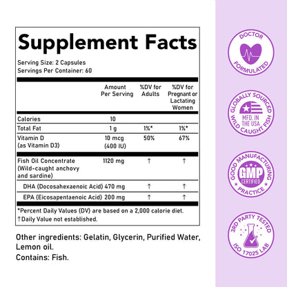 Premom Water Based Fertility Lubricant 2 Fl Oz + Prenatal DHA Fish Oil Premom