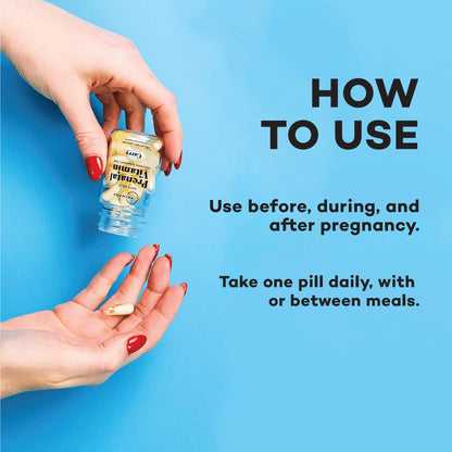 Premama Prenatal Vitamin Energy Boost Drink Mix & Prenatal Support Bundle, Omega 3, B Vitamins Premama