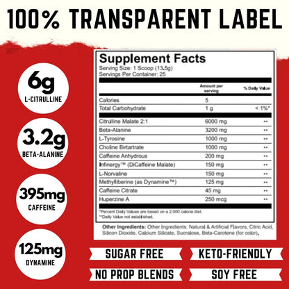 Harambe Blood ✮ Extreme Preworkout Supplement for Men & Women ✮ Strong Pre Workout Harambe Blood