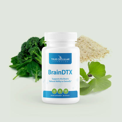 True Cellular Formulas BrainDTX - Supports Cognitive Function, Focus & Mental Clarity - Promotes Clear Thinking & Memory - with Alpha Lipoic Acid & Biotin - Antioxidant Support - 60 Capsules True Cellular Formulas buy supplements Au