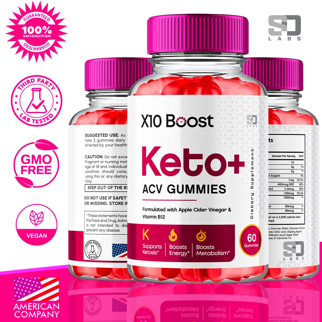 X10 Boost Keto ACV Gummies Advanced Weight Loss, X10 Boost Keto + ACV 1000mg Apple S.O Labs