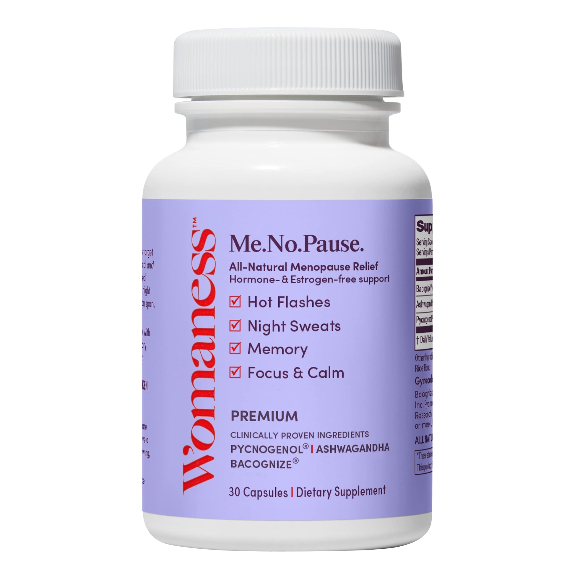 Womaness Menopause Supplements for Women - Menopause Relief for Hot Flashes & Night Sweats Womaness