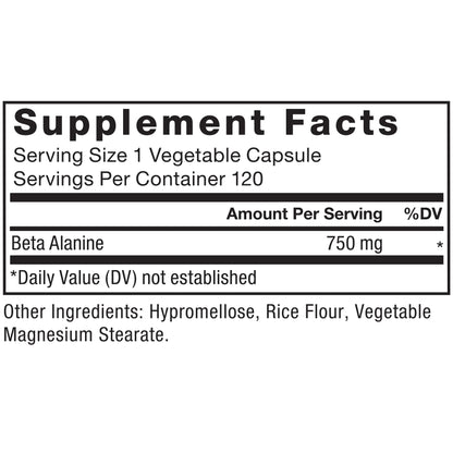 FORCE FACTOR Beta Alanine Capsules, Beta-Alanine Endurance Supplement to Boost Force Factor