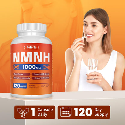 NMNH Supplement(Dihydronicotinamide Mononucleotide),Nicotinamide Mononucleotide for NAD+ Booster,1000mg per Serving,Supports Energy & Overall Health,120 Capsules RefortuBuy Supplements Australia