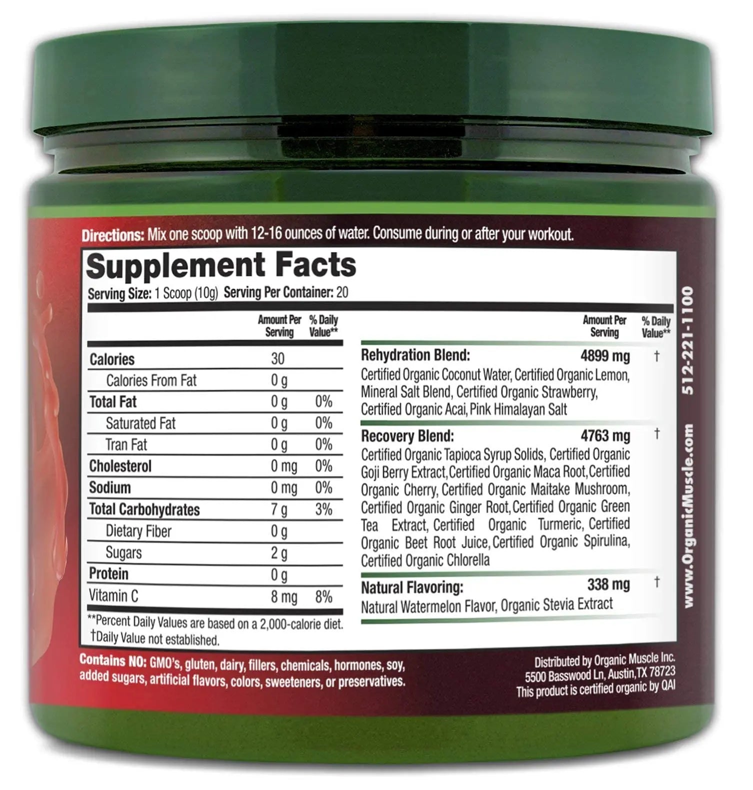 Organic Muscle Bundle - Pre-Workout Powder for Energy (Passionfruit Guava) + Replenisher Organic Muscle