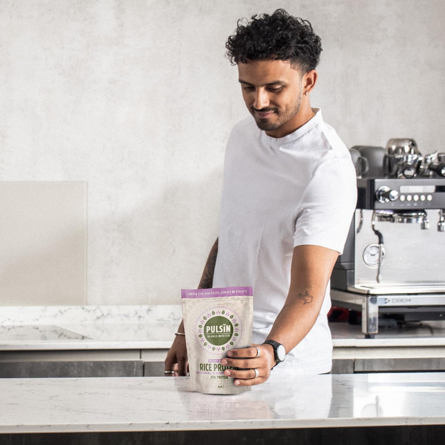 Pulsin - Natural & Unflavoured Vegan Rice Protein Powder - 1kg - 8.1g Protein, 0.4g Carbs, 43 Kcal Per Serving PulsinBuy Supplements Australia