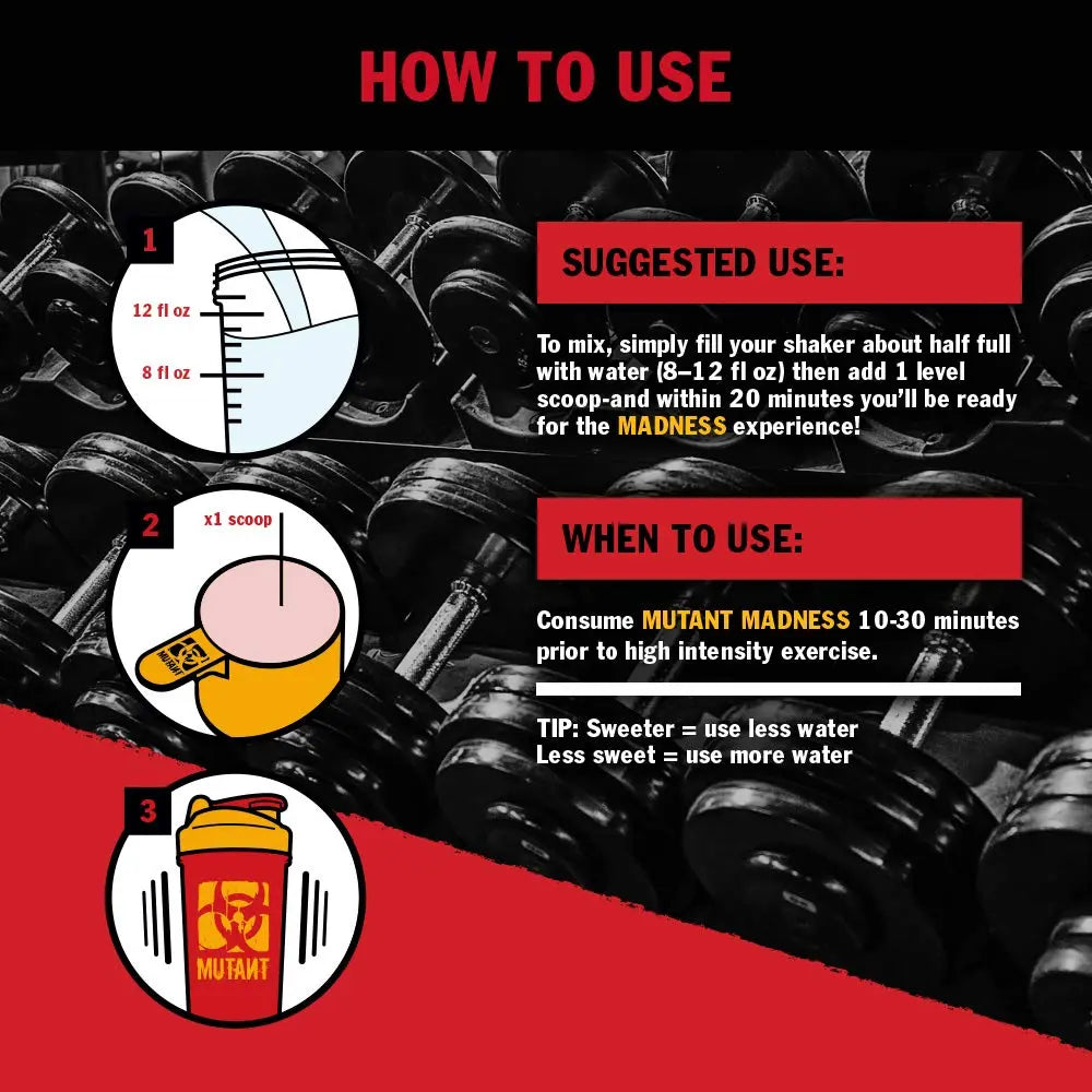 Mutant Madness - Redefines The Pre-Workout Experience and Takes it to a Whole New Mutant