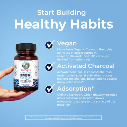 MaryRuth Organics Activated Charcoal Capsules | Substance Adsorption | Derived from Coconut Shells | Vegan Capsules from Pine Trees | Non-GMO | Gluten Free | 40 Count MARYRUTH'SBuy Supplements Australia