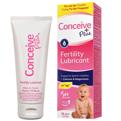 CONCEIVE PLUS Mens Fertility Bundle, Fertility Vitamins 60 Count and Fertility Lubricant 2.5 Ounce CONCEIVE PLUS