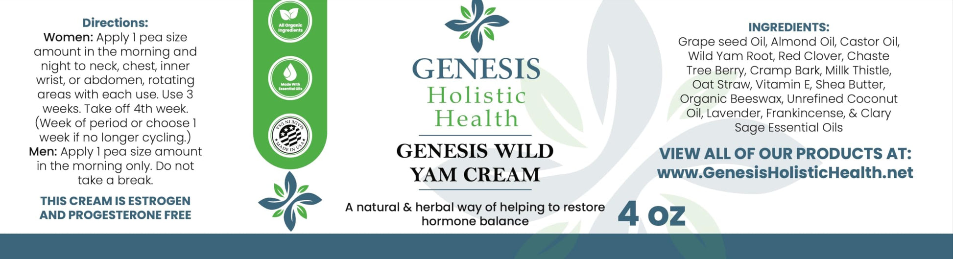 Genesis Wild Yam Cream My Store