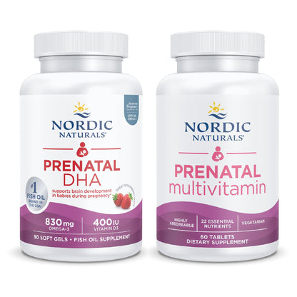 Nordic Naturals Prenatal Starter Pack - Prenatal DHA and Prenatal Multivitamin Tablets Nordic Naturals