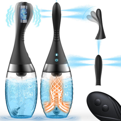 15oz Electric Enema Bulb -Remote Anal Douche, 3 Enema Speeds,Bendable Enema Douche SEXY SLAVE