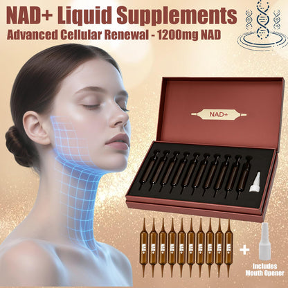 NAD+Advanced Cellular Renewal - 1200mg NAD+Liquid Supplements for Energy & Focus - 10 Vials (1) LexenicBuy Supplements Australia
