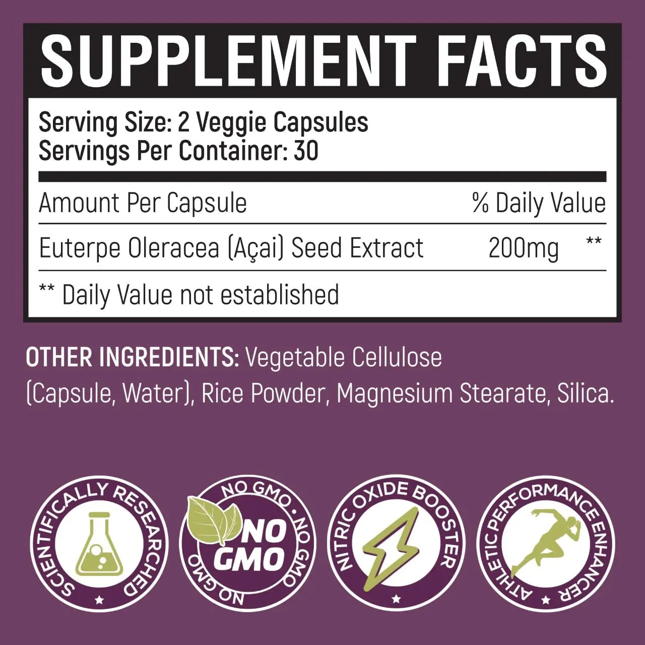 POWER SEEDAÇAÍ New Patented Nitric Oxide Supplement -Increase Blood Flow & Circulatio POWER SEEDAÇAÍ