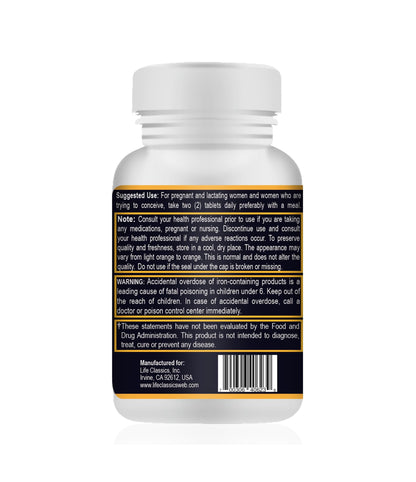 Your Nutritionist - Prenatal Multivitamin – 120 Tablets – 60 Days Your Nutritionist