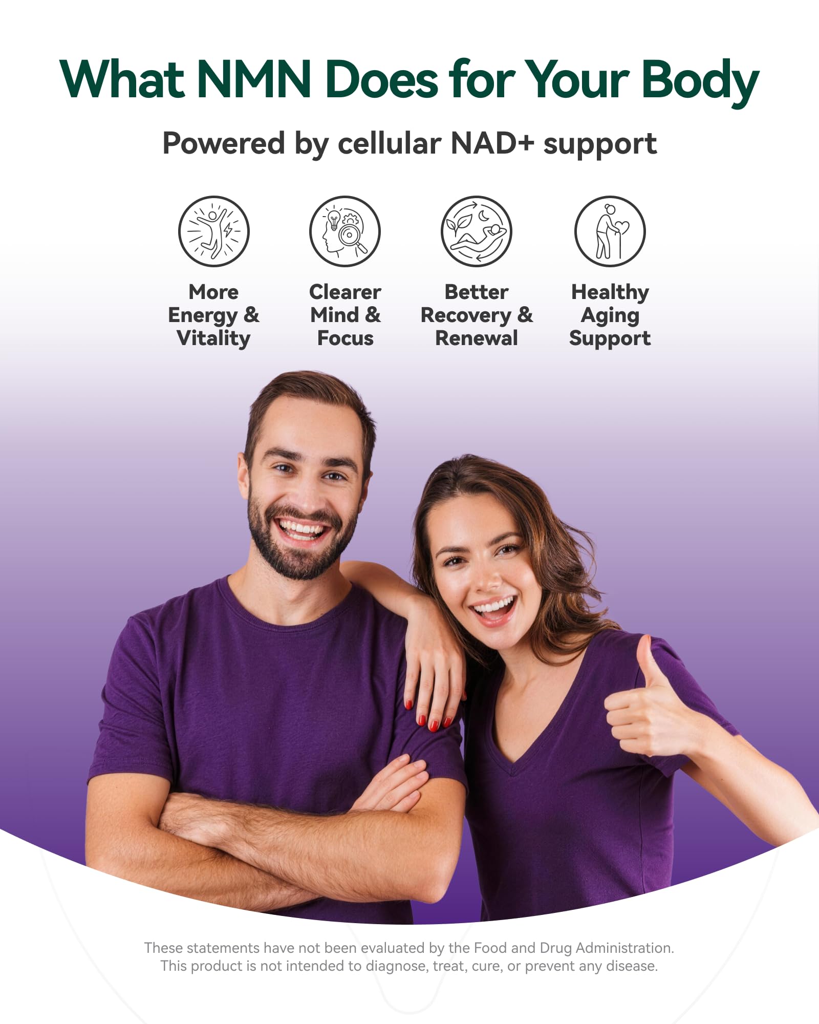 Inner Brightness NMN Supplement 500mg, 99.9% High Purity, Supports NAD+ Levels & Cellular Energy, 5-in-1 Formula with Resveratrol & Astaxanthin, Non-GMO, Gluten-Free, 60 Capsules Inner BrightnessBuy Supplements Australia